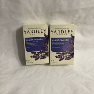2PK Yardley London moisturize English lavender bath bar. 4.0 0z